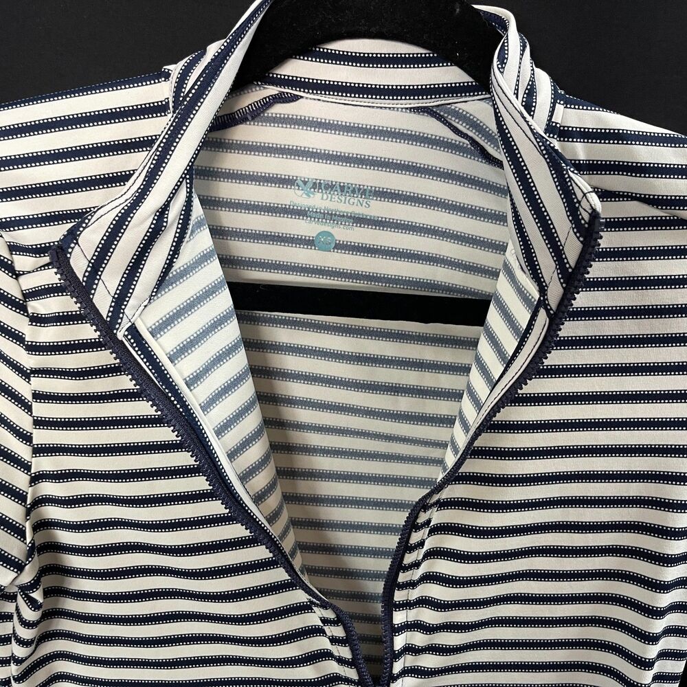 Carve Design Womens Rash Gard Long Sleeve Striped XS - Picture 2 of 6